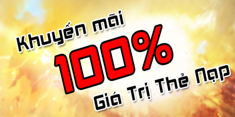 Bạn sẽ nhận ngay 100% số tiền nạp lần đầu thêm vào tài khoản